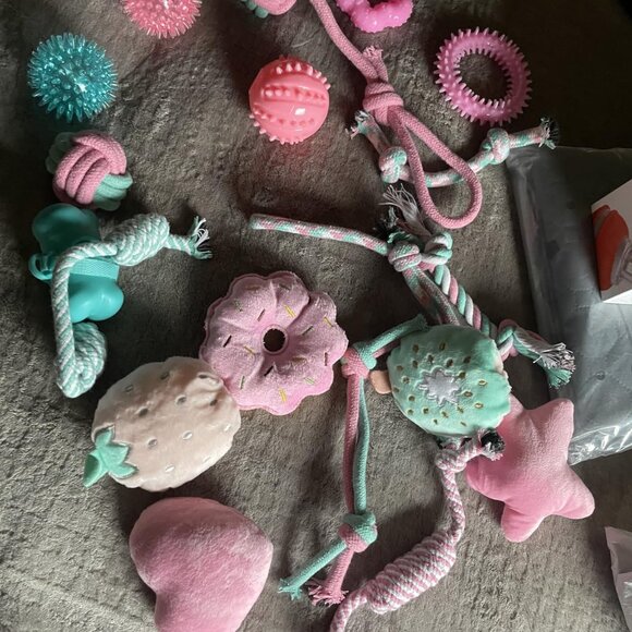 Pink Puppy Toys for Boredom - 23 Pack Puppy Chew Toys for Teething, - Picture 2 of 8